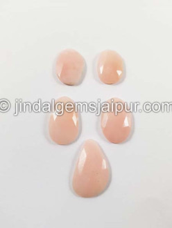 Pink Opal Rose Cut Slices